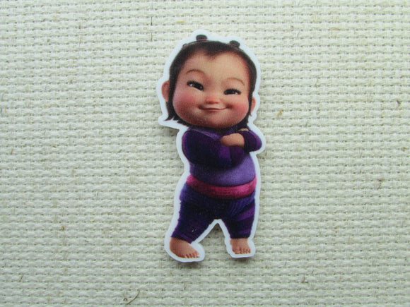 First view of the Noi from Raya and the Last Dragon Needle Minder, Cover Minder, Magnets 