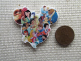 Second view of the A Montage of Disney Fun Mouse Head Needle Minder, Cover Minder, Magnets