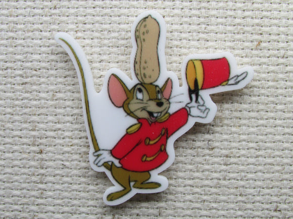 First view of the Timothy the Mouse from Dumbo Needle Minder, Cover Minder, Magnets 