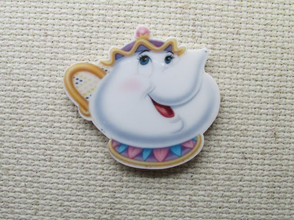 First view of the Mrs. Potts from Beauty and the Beast Needle Minder, Cover Minder, Magnets 
