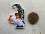 Second view of the Luisa with a Donkey from Encanto Needle Minder, Cover Minder, Magnets