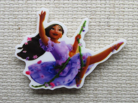 First view of the Isabela Swinging on Vines from Encanto Needle Minder, Cover Minder, Magnets 