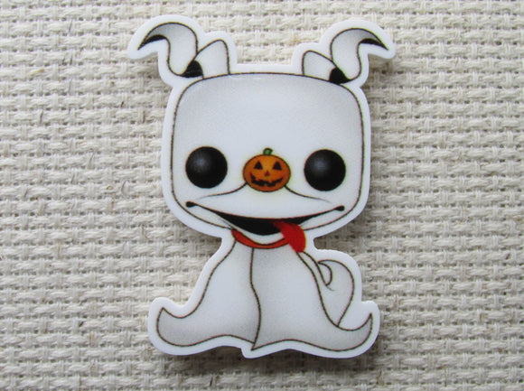First view of the Zero the Ghost Dog Needle Minder 