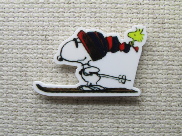 First view of the Skiing Snoopy Needle Minder 