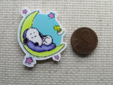 Second view of the Sleepy Moon Snoopy Needle Minder, Cover Minder, Magnets