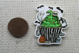 Third view of the Spooky Halloween Cupcake Needle Minder