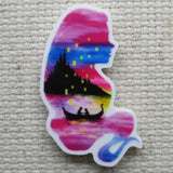 Second view of the Tangled Silhouette Rapunzel Scene Needle Minder