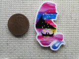 Third view of the Tangled Silhouette Rapunzel Scene Needle Minder