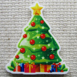 Second view of the Beautiful Christmas Tree Decorated with Red Ornaments Needle Minder