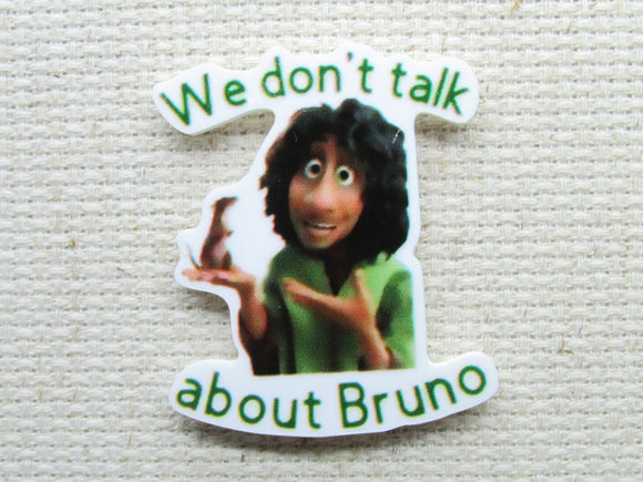 First view of the We Don't Talk About Bruno from Encanto Needle Minder