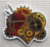 Second photo Steampunk Heart Needle Minder