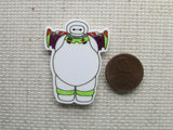 Third view of Baymax dressed as Buzz Lightyear.