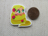 Third view of Rapunzel from "Tangled" Wrapped in her Hair Needle Minder.