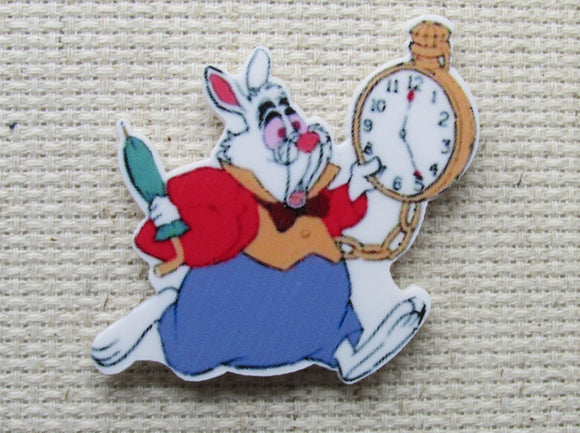 First view of The White Rabbit from Alice in Wonderland Needle Minder.