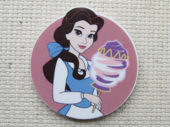 First view of Belle with Sweet Cotton Candy Needle Minder.