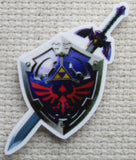 Second view of Gaming Shield and Sword Needle Minder.