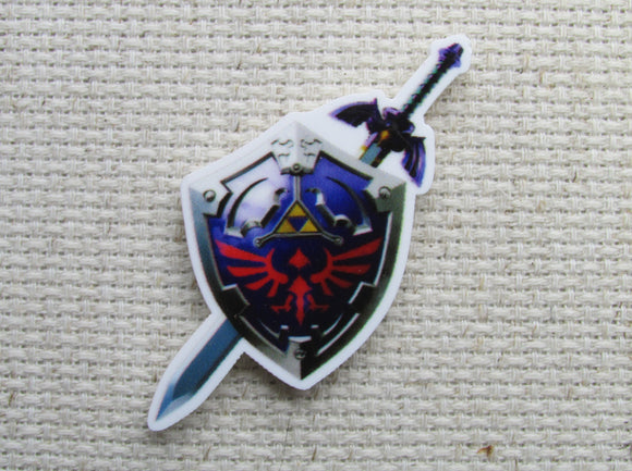First view of Gaming Shield and Sword Needle Minder.