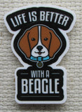 Second view of Life is Better With A Beagle Needle Minder.