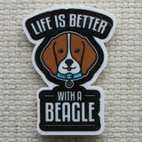 Third view of Life is Better With A Beagle Needle Minder.
