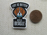Forth view of Life is Better With A Beagle Needle Minder.