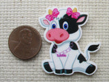 Second view of a cow with the name Lola needle minder.