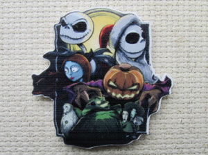 First view of Nightmare Before Christmas Character Collage Needle Minder.