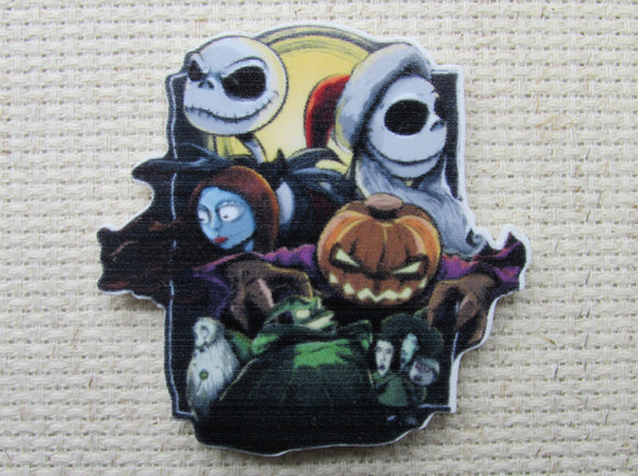 First view of Nightmare Before Christmas Character Collage Needle Minder.