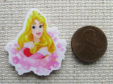 Second view of Princess Aurora in a Puff of Pink Needle Minder.