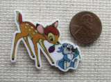 Second view of Bambi and Thumper Needle Minder.