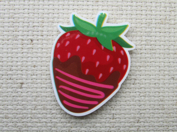 First view of Chocolate Dipped Strawberry Needle Minder.