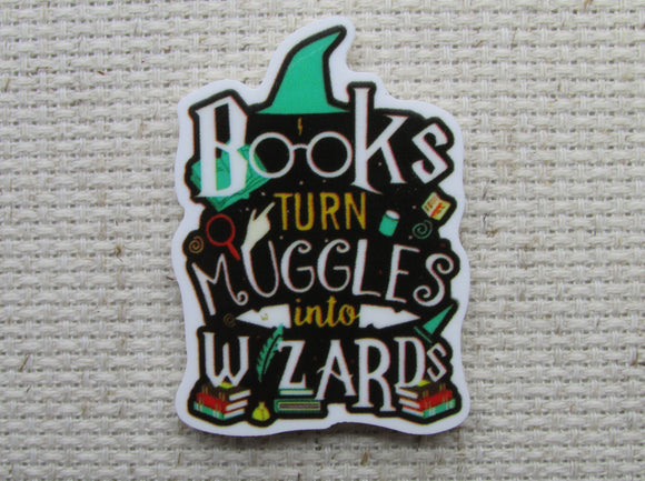 First view of Books Turn Muggles Into Wizards Needle Minder.