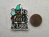 Second view of Books Turn Muggles Into Wizards Needle Minder.