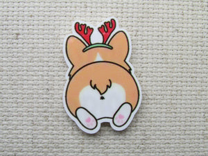 First view of Christmas Reindeer Corgi Needle Minder.