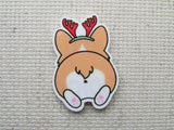 First view of Christmas Reindeer Corgi Needle Minder.