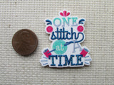 Second view of one stitch at a time needle minder.