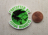 Second view of Protected By Flying Monkeys Needle Minder.