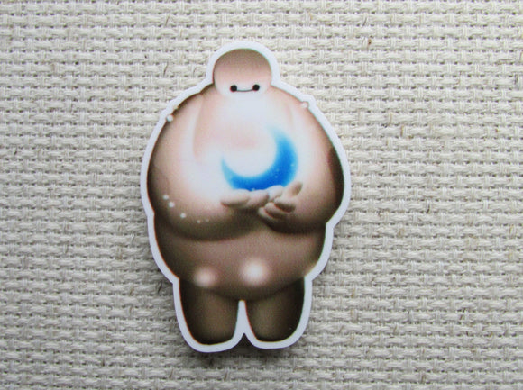 First view of Baymax with a blue moon needle minder. 