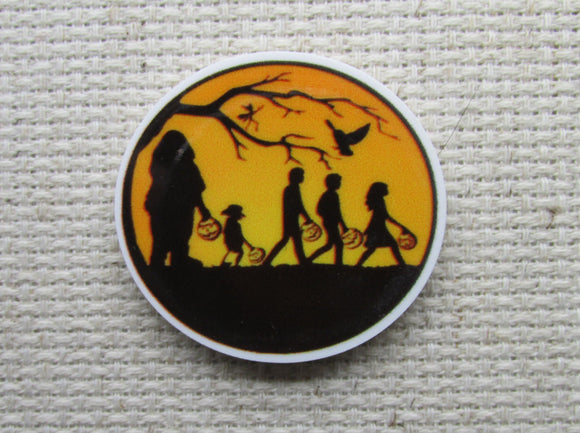 First view of A Group of Harry Potter Friends Going Trick-or-Treating Needle Minder.