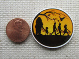 Second view of A Group of Harry Potter Friends Going Trick-or-Treating Needle Minder.