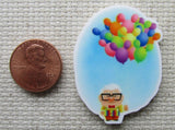 Second view of Carl from Up! with mouse ear balloons minder.