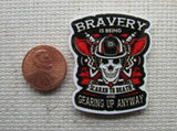 Second view of Bravery is Being Scared To Death and Gearing Up Anyway Needle Minder.