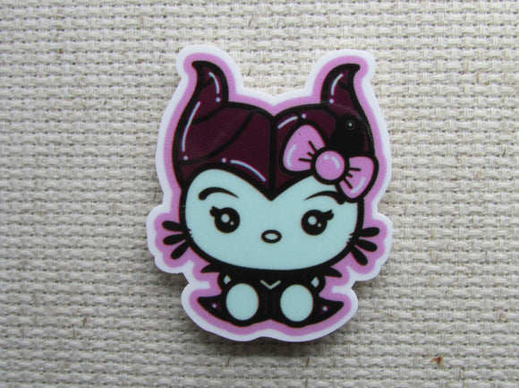 First view of Cute White Kitty Dressed as Maleficent Needle Minder.