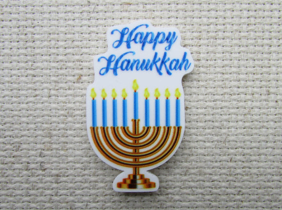 First view of Happy Hanukkah Menorah Needle Minder.