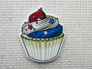 First view of Patriotic Cupcake Needle Minder.