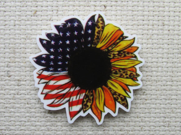 First view of Patriotic Sunflower Needle Minder.