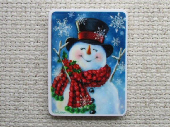 First view of Smiling Snowman Needle Minder.