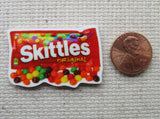 Second view of Skittles Needle Minder.
