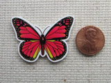 Second view of Red Butterfly Needle Minder.