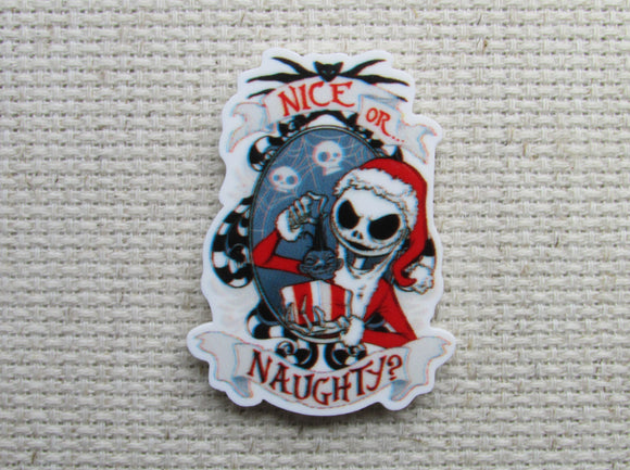 First view of Jack's Nice or Naughty List Needle Minder.