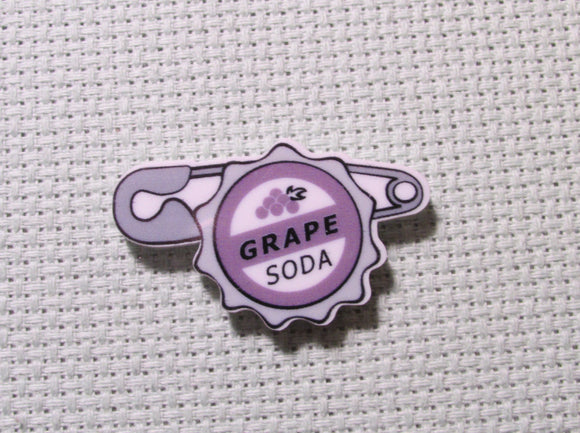 First view of the Grape Soda Bottlecap Needle Minder